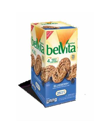 Belvita Blueberry Breakfast Biscuits, 25 Count