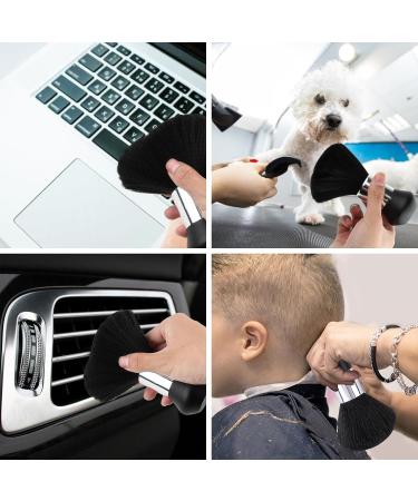 Anseom 2-Piece Neck Brush Set for Hairdressers | Soft Fiber Bristles & Plastic Handle | Ideal for Salon Hair Cutting and Styling - Buy Online on GoSupps.com