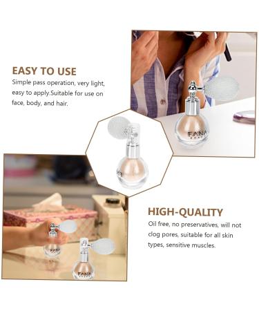 VILLCASE Makeup Glitter Spray - 1pc Plastic Body Glitter Tool - Highlight Spray for Glamorous Looks - 7x5.5cm Ivory - International Shipping Available - Buy Online on GoSupps.com