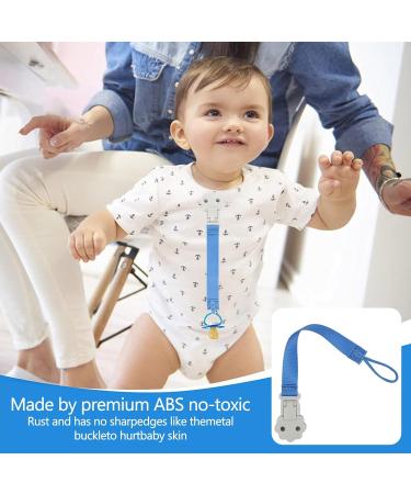 Stylish A/r Pacifier Holder - Soft Washable Pacifier Clips for Boys & Girls | Modern Fabric Paci Clips - Perfect Birthday Gift for Toddlers - Buy Online on GoSupps.com