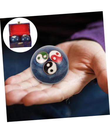 Goohochy Reusable Metal Gymnastics Massage Balls Set | Fengshui Handrolling Balls for Wrist Exercise | Cloisonne Iron Fitness Sport - Buy Online on GoSupps.com