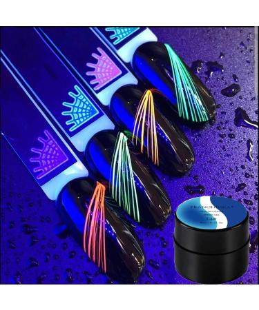 Ikasus Shining Spider Angel UV Gel Nail Polish - DIY Brush Pen for Nail Art & Acrylic Design - Blue Spider Gel Decoration Tool - Buy Online on GoSupps.com