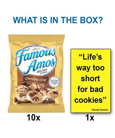 Famous Amos Chocolate Chip Cookies 10-Pack Variety Pack - 2 oz. Bags - Famous Amos Cookies - Buy Online on GoSupps.com