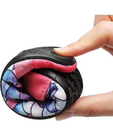 JIASUQI Kids Water Shoes Quick Dry Aqua Socks | Beach & Pool Barefoot Shoes | 12/12.5 UK Child | Pink Scale - Buy Online on GoSupps.com