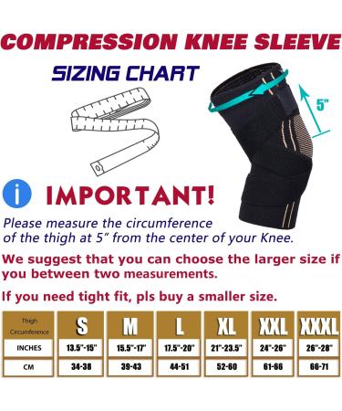THX4COPPER Sports Compression Knee Brace for Joint Pain Relief - Large Size, Pack of 1 - Buy Online on GoSupps.com