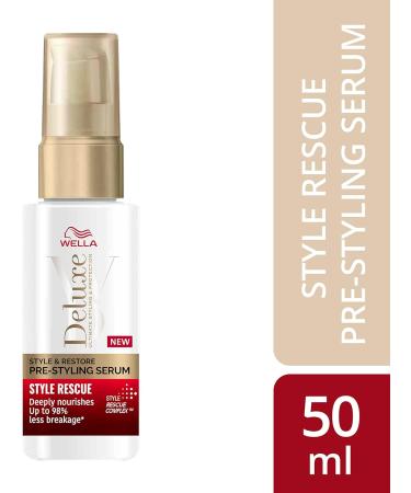 Wella Deluxe Style Rescue Pre-Styling Serum 50ml - Styling Enhancer for Perfect Hair - Buy Online on GoSupps.com