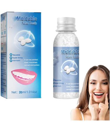 Tooth repair granules for everyone temporary tooth repair kit thermal beads for filling fix the missing and broken tooth restoring a confident smile (20ml)