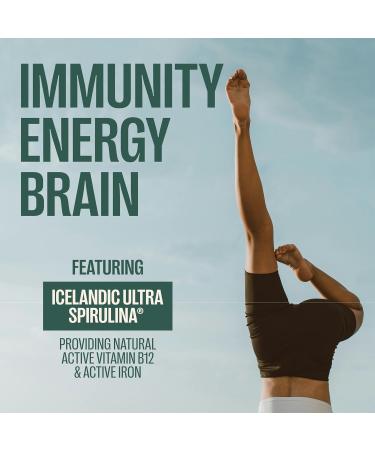 Orlo Immunity Boost Multivitamin for Adults with VIT B12 & B Vitamin Complex Vegan Vitamin D3 & Icelandic Ultra Spirulina Fast-Absorbing Immune & Energy Support Mint Flavour 60 Servings - Buy Online on GoSupps.com