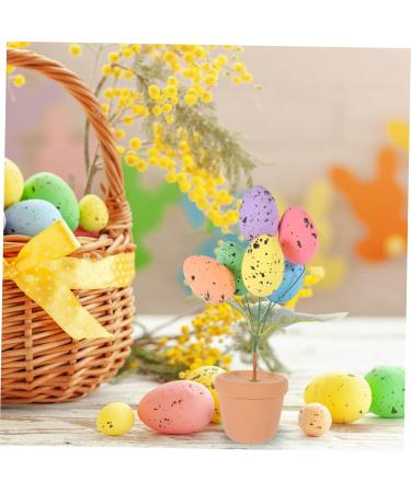 Alipis Easter Eggs Emblems Easter Centerpiece Decoration Egg Bonsai Ornaments Potted Plant Household Picture 2 19.00X7.00X7.00CM - Buy Online on GoSupps.com