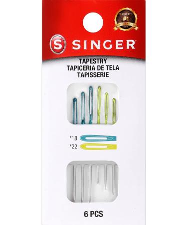 SINGER Hand Sewing Tapestry Needles Set - Size 18 & 22 (Pack of 6) - Buy Online on GoSupps.com