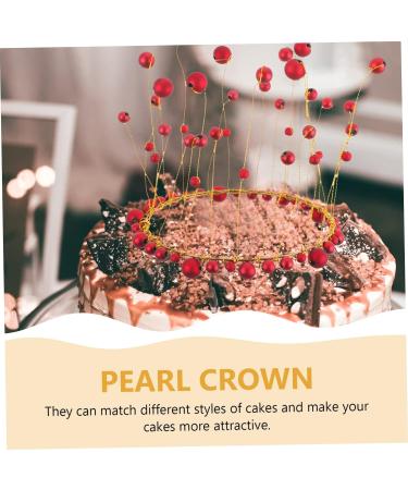 minkissy 6 Pcs Pearl Crown Ornament King and Queen Crowns Womens Purses Womens Wallets Silver Crossbody Bag Prom Suits Dangle Earrings for Girls Prom Headpiece Chandelier Alloy Wedding Miss - Buy Online on GoSupps.com