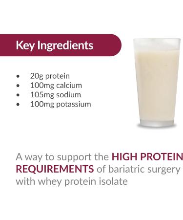Bariatric Advantage High Protein Supplement Mix - Protein Powder - 20 g Protein - for Pre- & Post-Bariatric Surgery Patients - Iron Calcium & More - Vanilla - 14 Servings Vanilla 12.59 Ounce (Pack of 1) - Buy Online on GoSupps.com