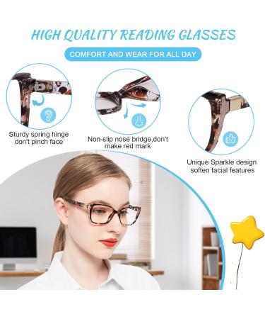 OCCI CHIARI Progressive Bifocal Reading Glasses for Women - Transition Multifocal Readers with Blue Blocker - Stylish Brown 2.0x Strength - Buy Online on GoSupps.com