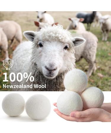 Shop Eco-Friendly Wool Dryer Balls - Reusable Laundry Balls for Wrinkle Reduction & Faster Drying | 6-Piece Set - Buy Online on GoSupps.com