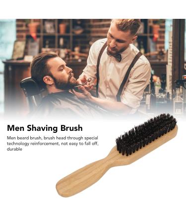 Premium Male Beard Brush - Bamboo Handle Soft Bristles | Multi-Purpose Styling Tool for Home & Salon Use - Buy Online on GoSupps.com