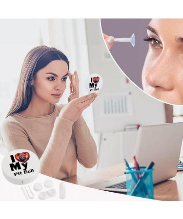 I Love My Pit Bull Contact Lens Case | Cute Portable Lens Kit with Mirror for Travel - Perfect Gift - Buy Online on GoSupps.com