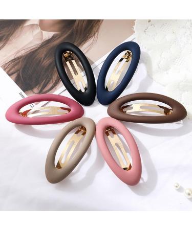 Matte Ellipse Large Hair Barrette for Women - Non Slip French Clip for Thin Hair - Strong Hold Vintage Hair Accessory - Perfect Gift for Women and Girls - Buy Online on GoSupps.com