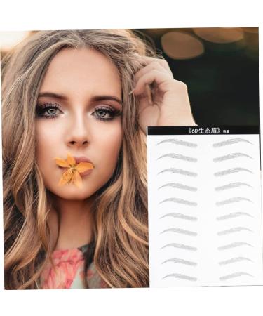 Mipcase 2 Pairs Simulation Eyebrow Artificial Eyebrow Patch Eyebrow Stickers 3 Proof Makeup Tools - Buy Online on GoSupps.com