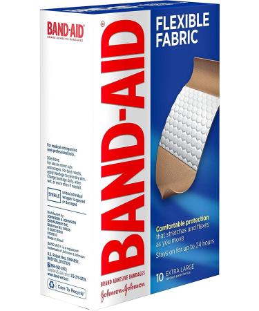 Band-Aid Flexible Fabric Extra Large Bandages - 30 Count (10 ct x 3) - Buy Online on GoSupps.com