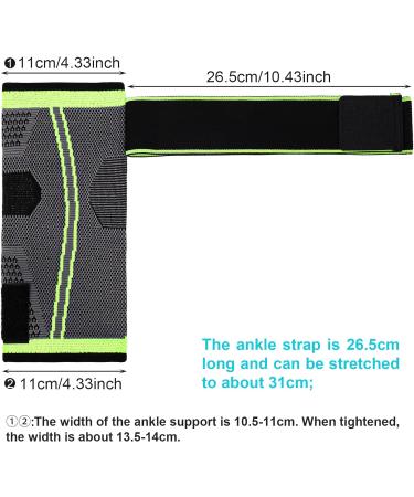 Auidy_6TXD Ankle Brace Set of 2 - Compression Ligament Support Socks for Injury Recovery and Pain Relief - Buy Online on GoSupps.com