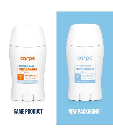 Carpe Underarm Antiperspirant and Deodorant Fresh Powder Scent Fresh Powder 1.69 Fl Oz (Pack of 1) - Buy Online on GoSupps.com