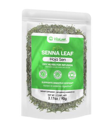 Organic Senna Leaf Herbal Tea for Digestive Support - Pure Traditional Herbs - 25 Tea Bags (3.17 oz / 90g)