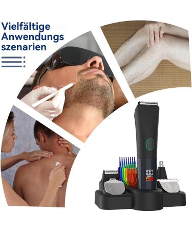 Beard trimmer for men beard shaver and hair clipper for men waterproof hair trimmer and shaver for face body and mustache - Buy Online on GoSupps.com