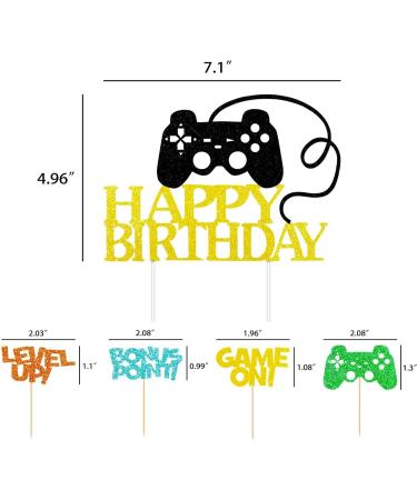 37 Pcs Video Game Controllers Cupcake Toppers Gamer Cake Topper Decoration Video Game Cupcake Topper Supply for Kids Gaming Themed Birthday Party Supplies Favors - Buy Online on GoSupps.com