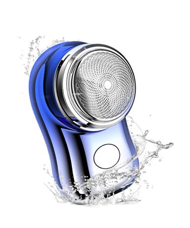 Mini Shave Travel Shaver Men Electric Razor for Men Portable Electric Shaver Mini Shaver Rechargeable Men's Portable Shaver for Home Travel Office Gradient Blue