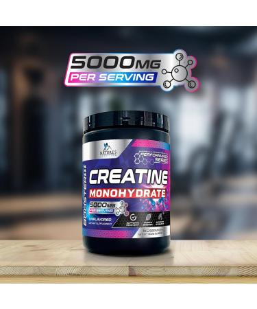 Micronized Creatine Monohydrate Powder - Unflavored 5000mg - Keto Friendly Amino Acid Supplement for Muscle Building - 60 Servings - Buy Online on GoSupps.com