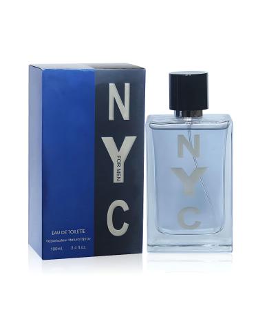 Perfume For Men NYC Eau De Toilette Natural Spray Men Cologne Masculine Scent 3.4 Fl Oz/100ML NYC men 3.4 Fl Oz (Pack of 2)