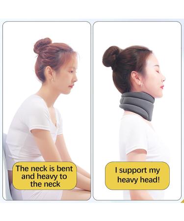 Soft Foam Neck Brace for Sleeping | Pressure Relief & Support | Generically Correct Neck Support - Black - Buy Online on GoSupps.com