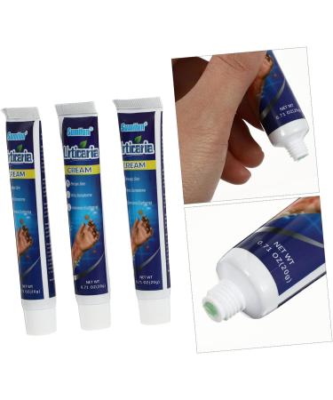 IWOWHERO 3 Pcs Anti-Itch Bottled Urticaria Cream Cream Cream Cream Medical External use White Bottled Urticaria Curing Plaster pp Push Type Mediacl Balm - Buy Online on GoSupps.com