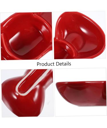 Milisten 3 Pcs Dipping Dish Soy Sauce Ceramics Snack 13.2X7.8X2.8CMx3pcs Redx3pcs - Buy Online on GoSupps.com