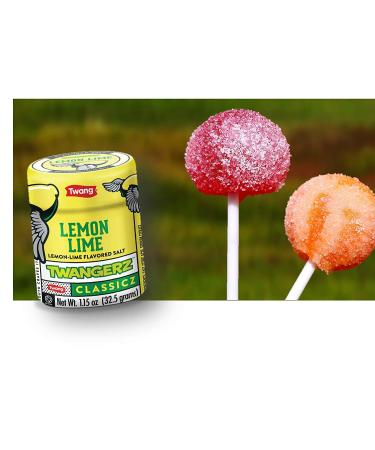 Twangerz Lemon-Lime Seasoning Salt Snack Topping 1.15oz Shaker - Pack of 20 | Tangy Lemon Lime Flavor - 20 Pack - Buy Online on GoSupps.com