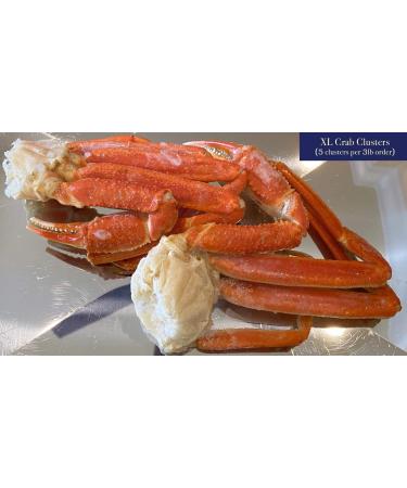 Premium Ocean's Finest Snow Crab Legs (Large) - 3 LB's - Fresh Seafood Delivered - Buy Online on GoSupps.com