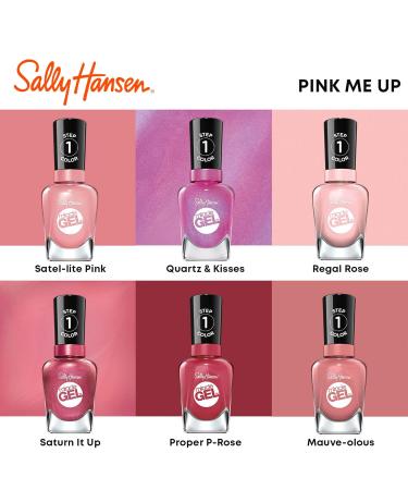 Sally Hansen Miracle Gel Nail Polish - Pink Cadillaquer 269 (0.5 Fl Oz) | Long-Lasting Gel Finish - International Shipping Available - Buy Online on GoSupps.com