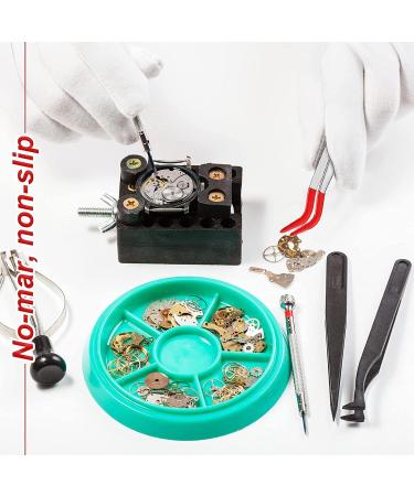 Qtrednrry 2-Piece Curved Rubber Tip Tweezers Set - Stainless Steel Craft & Jewelry Tools for Laboratory Use - International Shipping Available - Buy Online on GoSupps.com