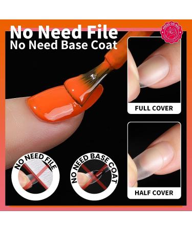300Pcs Short Almond Nail Tips for Nail Extension - Full Cover Soft Gel Fake Nails with Stand - Buy Online on GoSupps.com