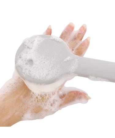 2-Pack Gray Long Handle Back Scrubber for Shower - Bath Brush for Massage and Improved Blood Circulation - Buy Online on GoSupps.com