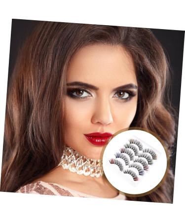 Beaupretty 20 Pairs Color Five Pairs of Eyelashes Women Eyelashes Extensions Festival Colored Lashes Pesta as Postizas Fluffy Eye Lashes Colored Strip Lashes Imitation Assorted Extend - Buy Online on GoSupps.com