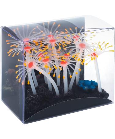 Pawfly Glowing Effect Artificial Coral Plant Decor Ornament for Fish Tank Aquarium Orange Flower Coral - Buy Online on GoSupps.com