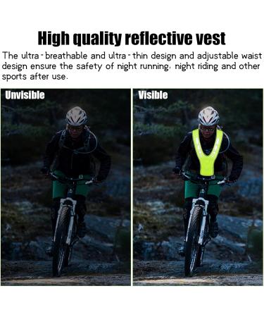 Tibapla Reflective Running Vest - Breathable Reflector Vest for Jogging Cycling & Hiking | Lightweight Safety Gear for Women Men & Kids - Buy Online on GoSupps.com