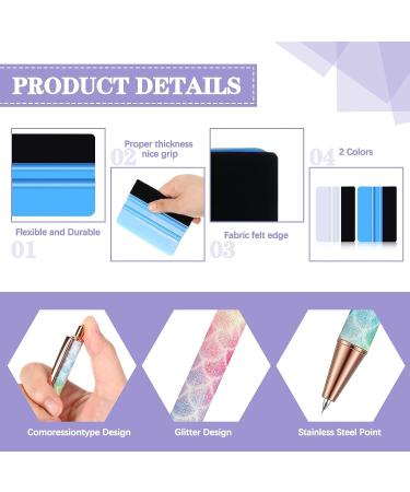 12 Pcs Weeding Pen Set with Refills and Squeegees for Craft Adhesive Vinyl - Fine Point Craft Pin Tool for Vinyl Air Release - Buy Online on GoSupps.com