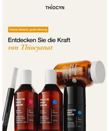 Thiocyn Hair Serum for Women - 3x150ml | Boost Hair Growth | Fight Hair Loss with Thiocyanate Biocyanate Biotin & Riboflavin - Buy Online on GoSupps.com