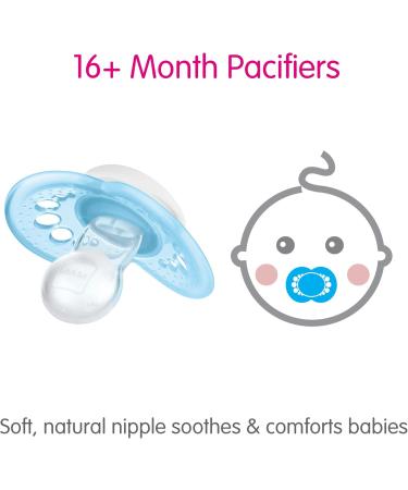 MAM Original Matte Pacifier (2 pack 1 Sterilizing Pacifier Case) Pacifiers 16 Plus Months Baby Boy Pacifier Best Pacifiers for Breastfed Babies Sterilizing Storage Case - Buy Online on GoSupps.com
