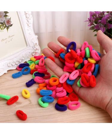 Buy Autone Colorful Hair Ties for Girls - 100pcs Elastic Headbands for Children | International Shipping Available - Buy Online on GoSupps.com
