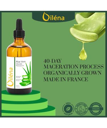 Pure Aloe Vera Macerated Oil - Natural Moisturizing Body Face & Hair Oil - Ideal for Massage - 50ml Pack - Buy Online on GoSupps.com