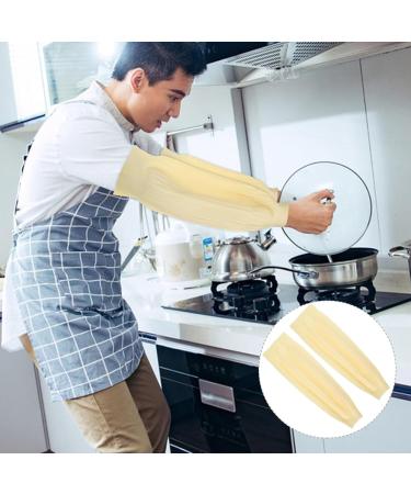 OSALADI Arm Sleeves Covers 45cm Arm Protectors with Elastic End Waterproof Arm Protection Guard Oversleeves for Work Lab School Cleaning - Buy Online on GoSupps.com