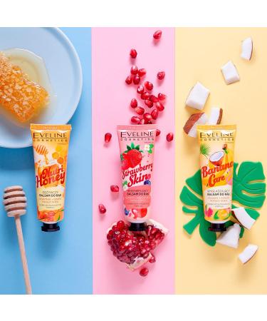 Eveline Hand Balm Cream Strawberry Moisturising Smooth Skin Care - 50ml - Buy Online on GoSupps.com